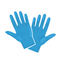 Einweghandschuhe tragen